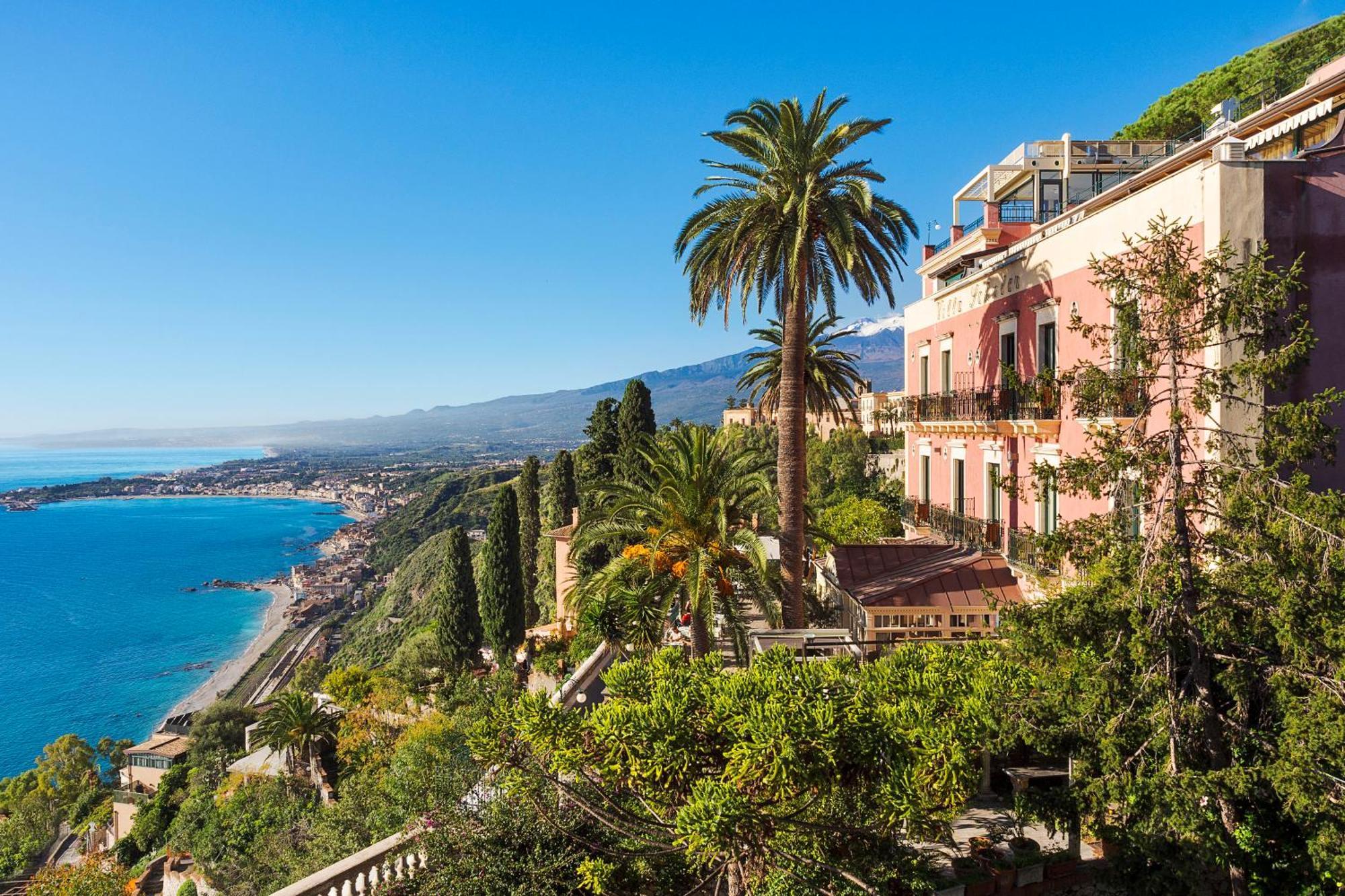 Hotel Villa Schuler Taormina Exterior foto